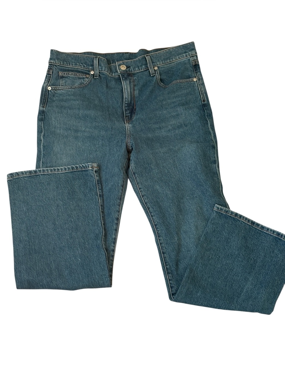 Ayr Jeans Womens The Hangout Size 33 Short Medium Wash